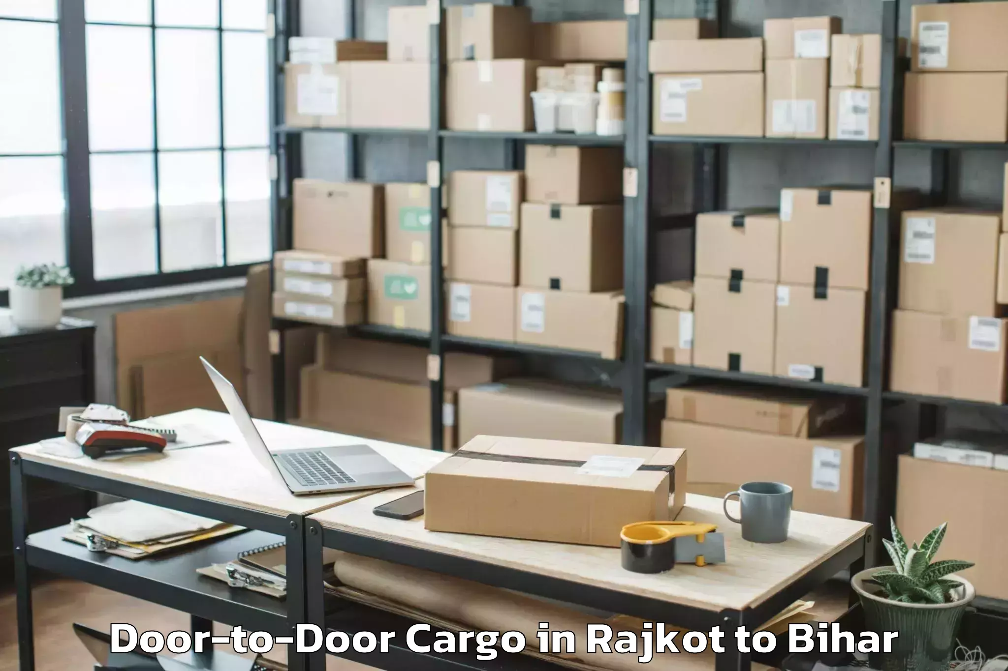 Efficient Rajkot to Tilouthu Door To Door Cargo